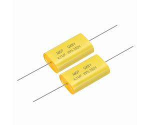 QUARKZMAN 2Pcs Condensateur De Division De Fréquence 4.7uF, 250V Condensateur Audio Pour Haut-Parleur Non Polarisé MKP Film Polypropylène