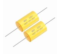 QUARKZMAN 2Pcs Condensateur Diviseur De Fréquence 10uf, 250V Axial Condensateur Audio Pour Haut-Parleur MKP Film Capacitor