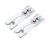 QUARKZMAN 2Pcs Connecteur De Canapé Sectionnel, 155mm Connecteur De Canapé À Glissière Réglable Et Antidérapant, Attaches Robustes pour Canapé pour Empêcher Les Meubles De Glisser, Argent