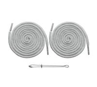 QUARKZMAN 2pcs Cordon À Lacets 51" Gris Clair | Cordon De Remplacement Pour Capuche, Outil Couture Enfileur Facile Hoodie Pantalons Jogging Vestes Pantalons Manteaux Sacs.