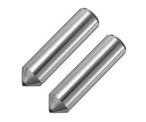 QUARKZMAN 2pcs Diamant Dressers, 12mm x 47mm (15/32" x 1-7/8") Simple Pointe Effilée Meule Ronde Stylo Soudé Outils De Dresseur Diamanté, Ton Argenté