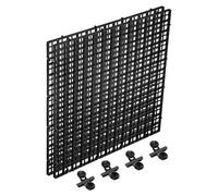 QUARKZMAN 2Pcs Diviseur pour Aquarium, 12x12 Pouces Grille Plastique pour Diffusion Lumineuse Filtre Fond Partition Séparateur avec Pinces Ventouses Et Ventouses pour Aquarium, Noir
