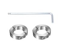 QUARKZMAN 2Pcs Double Colliers À Arbre Fendu, Alésage 35mm Acier Inoxydable 304 Collier De Serrage Monobloc 57mm OD 15mm Épais Collier De Verrouillage Avec Vis De Fixation Pour
