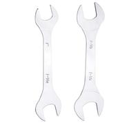 QUARKZMAN 2pcs Double Open End Thin Wrench Set 1" 1-1/16" 1-1/8" 1-1/4" SAE Super Thin Small Flat Head Wrench Mirror Polished Open Ended Spanner pour Automotive Repair Furniture Assembly