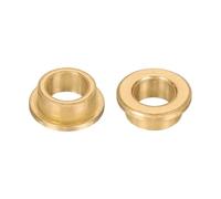 QUARKZMAN 2Pcs Douilles À Bride, Alésage 14mm x Diamètre Extérieur 20mm x Longueur 10mm, Coussins Auto-Lubrifiants En Bronze Fritté
