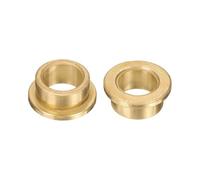 QUARKZMAN 2Pcs Douilles À Bride, Alésage 16mm x 22mm OD x 12mm Longueur, Paliers Auto-Lubrifiants En Bronze Fritté