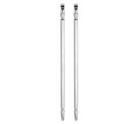 QUARKZMAN 2Pcs Embout de Tournevis à Double Extrémité Magnétique 6mm PH2/SL6 8"/200mm 1/4" Tige Hexagonale CR-V Acier Embout de Tournevis Plat Cruciforme Phillips pour Perceuse à Percussion