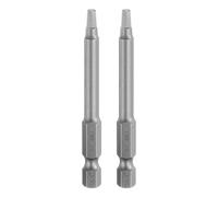 QUARKZMAN 2Pcs Embout de Tournevis Carré Sq2 1/4" Tige Hexagonale 65mm/2.6" Longueur Magnétique 4 Pointes Embouts Hexagonaux Acier S2 Qualité Industrielle Électrique 5.5mm Tige