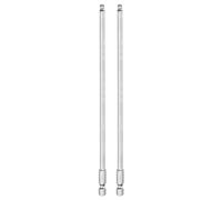 QUARKZMAN 2pcs Embout de Tournevis Hexagonal Ensemble 4mm (H4.0) | à Extrémité Sphérique, Embouts à Rotule Magnétique Métrique, en Acier S2, Taille 1/4", Tige Hexagonale 200mm (8") Longueur