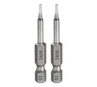 QUARKZMAN 2Pcs Embout Magnétique Triangle TA18 Tige Hexagonale 1/4" Longueur 2" (50mm) Embout Magnétique Acier S2 Grade Industriel Tête Triangle Embouts Pour Perceuse Électrique