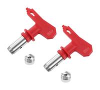QUARKZMAN 2Pcs Embouts de Pulvérisation Réversibles pour Pulvérisateur sans Air 619 Embouts de Pulvérisation de Peinture pour Machine de Pulvérisation pour Maison, Jardin, Rouge