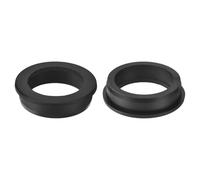 QUARKZMAN 2Pcs Embouts en Caoutchouc 2-3/16" (55mm) Trou de Perçage, 1-3/4" (44mm) Trou de Diamètre Intérieur Embout en Caoutchouc de Silicone Noir Bouchon de Trou Joint d'Étanchéité