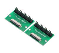 QUARKZMAN 2Pcs FFC FPC Carte de Connecteur 26 Broches 0.5mm Prise vers 2.54mm Adaptateur de Bande d'Embase à Broches Mâles à Double Rangée, Carte de Conversion PCB pour Téléviseurs LCD