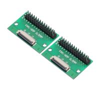 QUARKZMAN 2Pcs FFC FPC Carte de Connecteur 28 Broches 0.5mm Prise vers 2.54mm Adaptateur de Bande d'Embase à Broches Mâles à Double Rangée, Carte de Conversion PCB pour Téléviseurs LCD