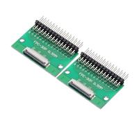QUARKZMAN 2Pcs FFC FPC Carte de Connecteur 30 Broches 0.5mm Prise vers 2.54mm Adaptateur de Bande d'Embase à Broche à Angle Droit à Double Rangée, Carte de Conversion PCB pour Tv Dvd