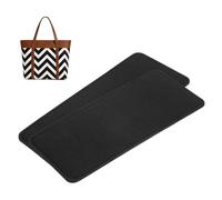 QUARKZMAN 2pcs Forme De Base en Feutre, 10.83x4.33 Insert De Fond De Sac Forme De Base Coussinet Feutre Synthétique Doublure De Sac pour Handbag Tote Bag Backpack, Noir