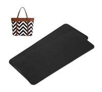 QUARKZMAN 2pcs Forme De Base en Feutre, 12.01x5.12 Insert De Fond De Sac Coussinet De Forme en Feutre Synthétique Doublure De Sac pour Handbag Tote Bag Backpack, Noir