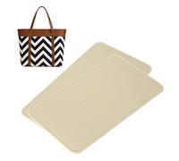 QUARKZMAN 2pcs Forme De Base en Feutre, 8.66x5.12 Insert De Fond De Sac Coussinet De Formage Doublure De Sac en Fibre Chimique pour Handbag Tote Bag Backpack, Beige