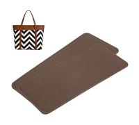 QUARKZMAN 2pcs Forme-De-Sac en Feutre, 10.83x4.33 Insert pour Fond De Sac Coussinet De Base en Fibre Chimique Doublure pour Sac À Main Tote Bag Backpack, Brown