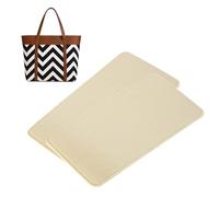 QUARKZMAN 2Pcs Formeuse De Base en Feutre, 10.63x5.51 Insert De Fond De Sac Formeuse De Base Coussinet Feutre Synthétique Doublure De Sac pour Handbag Tote Bag Backpack, Beige