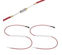 QUARKZMAN 2Pcs Fusible Thermique Universel Pour Cuiseur À Riz, 142°C 10A 250V Fusible Thermique Métallique Avec Borne Et Cosse À Oeil Manchon En Fibre De Verre Pour Pièce De Réparation