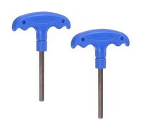 QUARKZMAN 2pcs H6 Poignée En T Hex rracher 6mm S2 Acier Intérieur Outil
