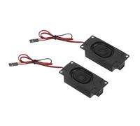 QUARKZMAN 2Pcs Haut-Parleur Mini Monodirectionnel 3Watt 8Ohm Plage Complète Mobile Portable pour Machine Publicitaire avec Interface Connecteur Fil Terminal 2.