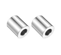 QUARKZMAN 2pcs Inox Acier Entretoise 3/8" Alésage x 3/4" OD x 1" Longueur Vis Douille Plaine Finition Rond Métal Entretoise pour M10 Vis Boulons et Tiges