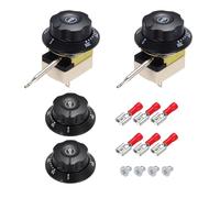 QUARKZMAN 2pcs Interrupteur Thermostat 250V, 16A 50-300°C Thermostat Capillaire NO/NC Interrupteur De Contrôle De Température Pour Ovens Fryers Refrigerator Heaters