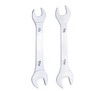 QUARKZMAN 2pcs Jeu De Clés À Douille Fine Double Extra Plate Petite Clé À Douille Polie Miroir Pour Réparation Automobile Assemblage De Meubles