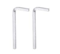 QUARKZMAN 2Pcs Jeu de Clés à Tête Carrée en Forme de L, Clé à Boulon à 4 Points en Acier au Chrome-Vanadium de 5 mm pour les Projets de Bricolage de Réparation à Domicile de Base, Argent