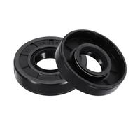 QUARKZMAN 2Pcs Joint D'Étanchéité, 0.79"x1.85"x0.39" TC Nitrile Double Lèvre Couverture Arbre Joint D'Étanchéité 20 x 47 x 10mm Avec Ressort Pour Mécanique Automobile Roulement Arbre, Noir