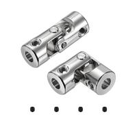 QUARKZMAN 2pcs Joint Universel Arbre D'Accouplement, 4mm À 4mm Dia Intérieur Arbre De Direction Rotatif U Joints Accouplement Avec Vis Pour RC Voiture, Robot, Bateau Moteur De Propulsion