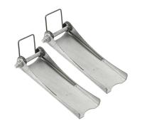 QUARKZMAN 2Pcs Kit De serrure de sûreté À Crochet, 125mm x 40mm Remplacement D'Attelage De Remorque En Acier Au Carbone Pour Clevis Truck Trailer Crane Towing Lifting Hook (1mm D'Épaisseur,