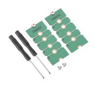 QUARKZMAN 2Pcs M2+ M.2 NGFF/NVME Length Extend Adapter 2230, 2242, 2260, 2280 Multipurpose SSD Extension Bracket Card Plate PCB Board for PC Computer Case Green