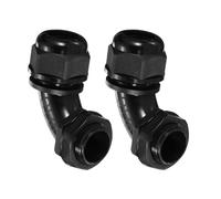 QUARKZMAN 2Pcs M25 Passe-Câble, Coude À 90 Degrés Joint En Nylon IP68 Étanche Spiral Réglable Avec Joints Pour Câble 10-16mm