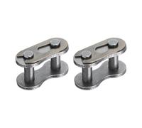 QUARKZMAN 2Pcs Maillon De Jonction Standard Pour Chaine #520, Pas De 15mm En Acier Au Carbone, Maillon De Raccordement Divise A Rouleau