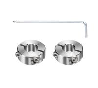 QUARKZMAN 2Pcs Manchons À Fente Double, Alésage 13mm Acier Inoxydable 304 Manchon De Serrage Monobloc 30mm OD Épaisseur 11mm Collier De Verrouillage Avec Vis De Fixation Pour Machines-Outils