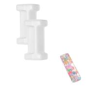 QUARKZMAN 2Pcs Matrice À Lettres en Résine 2.5 Pouces, I Lettre Majuscule Alphabet Matrice À Lettres 3D en Silicone pour Fabrication De Bougies DIY Décoration Murale Fête Décoration Maison