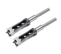 QUARKZMAN 2pcs Mèche À Trou Carré 25mm(1") Acier À Haut Carbone Mortaiseuse Creuse Pour Travail Du Bois Menuiserie Machine À Mortaise Tenon
