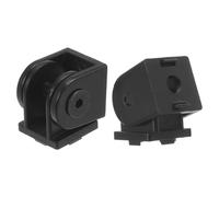 QUARKZMAN 2pcs Moulé-sous-pression Aluminium Pivot Joint Réglable 180° Flexible Pivot Joint Connecteur pour 2020 Série Aluminium Extrusion Profil, Ouverture 6mm, Noir