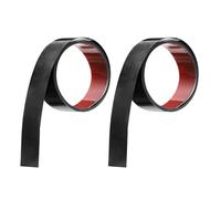 QUARKZMAN 2pcs Moulure Murale En Acier Inoxydable, 10Ft x 1.97 Inch, Moulure Métallique Adhésive, Moulure Adhésive Pour Mur Plafond, Cheminée, Bordure De Miroir, Noir Miroir