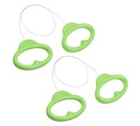 QUARKZMAN 2Pcs Outil Fil À Poterie, 15.4" Fils De Coupe en Acier Inoxydable pour Argile avec Poignée pour Couper Fromage Pâte Sculpture Taille, Vert