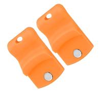 QUARKZMAN 2Pcs Ouvre-Bocaux Mason, Ouvre-Bocaux Pour Lids Réguliers Et Larges Avec Aimants Design Prise Facile Libère Joint Sous Vide Pour Cuisine RV Camping, Orange