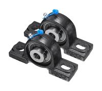 QUARKZMAN 2pcs Paliers de Battement Montés UCP201-8, Palier à Semelle Alésage 1/2" Auto-Alignant en Fonte pour Bride Roulement à Bille de Bloc Roue de Brouette Machine à Axe Imprimante 3D