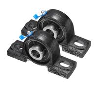 QUARKZMAN 2pcs Paliers de Battement Montés UCP202-10, Palier à Semelle Alésage 5/8" Auto-Alignant en Fonte pour Bride Roulement à Bille de Bloc Roue de Brouette Machine à Axe Imprimante 3D