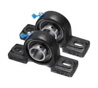 QUARKZMAN 2pcs Paliers de Battement Montés UCP205-16, Palier à Semelle Alésage 1" Auto-Alignant en Fonte pour Bride Roulement à Bille de Bloc Roue de Brouette Machine à Axe Imprimante 3D