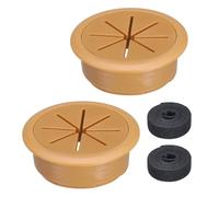 QUARKZMAN 2Pcs Passe-Câble De Bureau, 2" (50mm) Cache-Trou Pour Câbles En Plastique ABS Passe-Câble Flexible Organisateur De Câbles Avec 6.5ft Attache-Câble Pour Table De Bureau À Domicile,