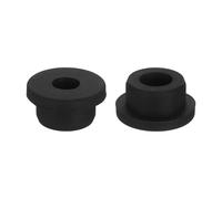 QUARKZMAN 2Pcs Passe-fils En Caoutchouc 21mm Trou De Perçage, 12mm ID Trou Passe-fils Chapeau Noir En Silicone Pour Câblage, Automobile