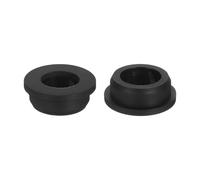 QUARKZMAN 2Pcs Passe-fils En Caoutchouc 30mm Trou De Perçage, 21mm ID Trou Passe-fils Chapeau Noir En Silicone Pour Câblage, Automobile